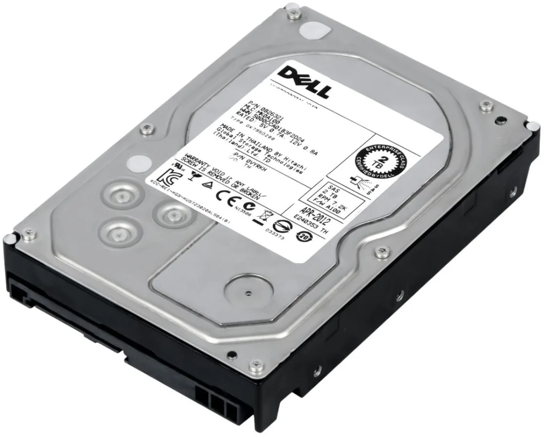 Dell 2TB SAS 7.2K 6Gbps 3,5" LFF | P/N: 09WHW9